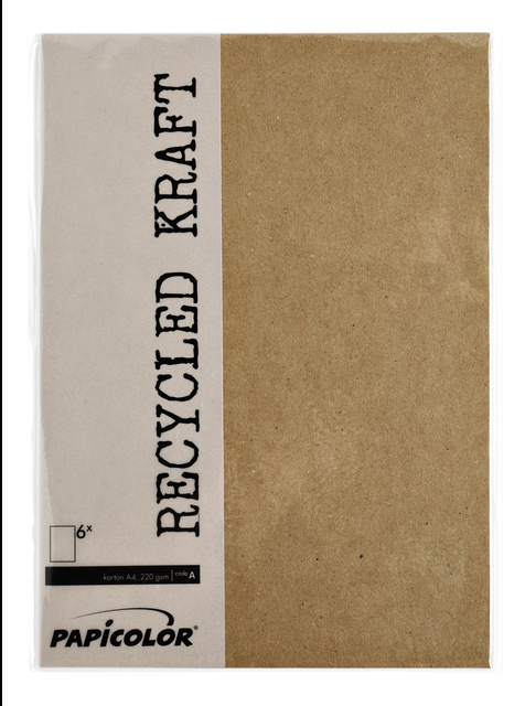 Uittreksel Oneindigheid stil Papicolor papier kraft bruin a4 6vel – Bruna Rijswijk centrum